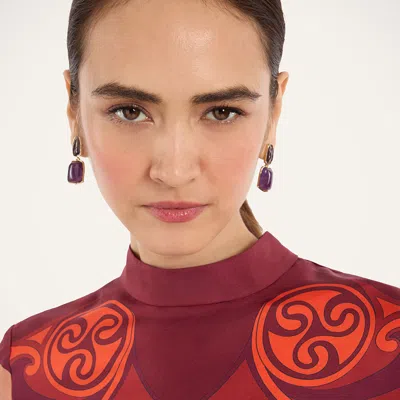 La Doublej Make An Exit Top In Alchemy Placée Dark Red