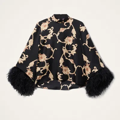 La Doublej Make An Exit Top In Buttercup Black