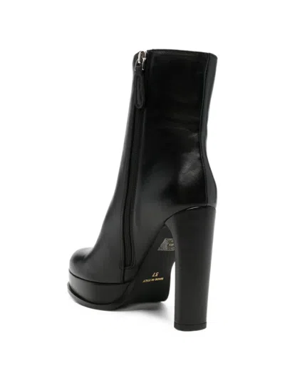 Chantal Platform Ankle Boots In Black