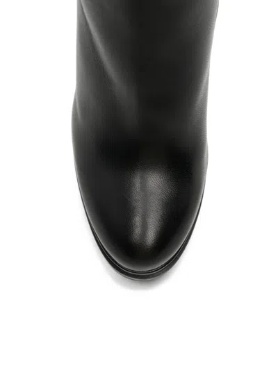 Chantal Platform Ankle Boots In Black