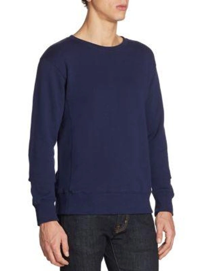 Shop Stella Mccartney Swallow Patchwork Sweater In Blue