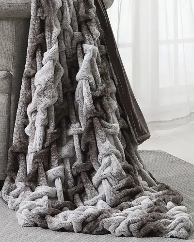 Modern Threads Braided Reversible Throw
