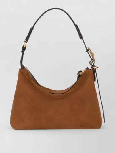 Etro Suede Buckled Shoulder Bag