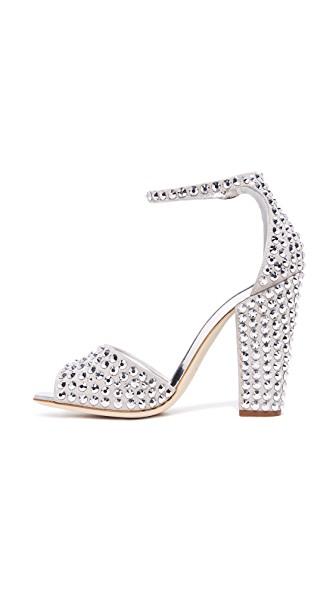 Giuseppe Zanotti Lavinia Crystal-embellished Suede Sandals In Eolo ...