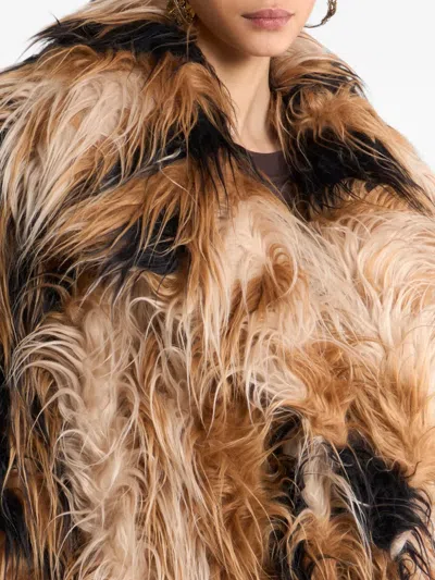 Etro Alpaca-wool Coat In Brown