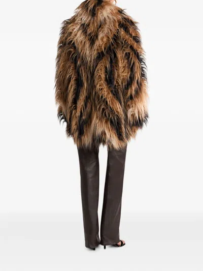 Etro Alpaca-wool Coat In Brown