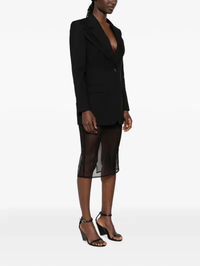 Viktor & Rolf Triple-layer Wool Blazer In 블랙