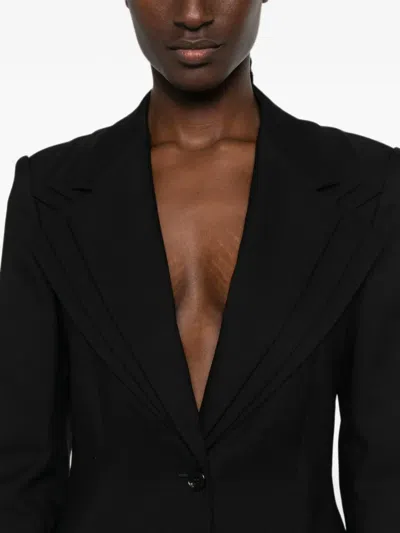 Viktor & Rolf Triple-layer Wool Blazer In 블랙