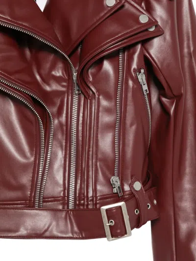 Viktor & Rolf Multi-layer Biker Jacket In 레드
