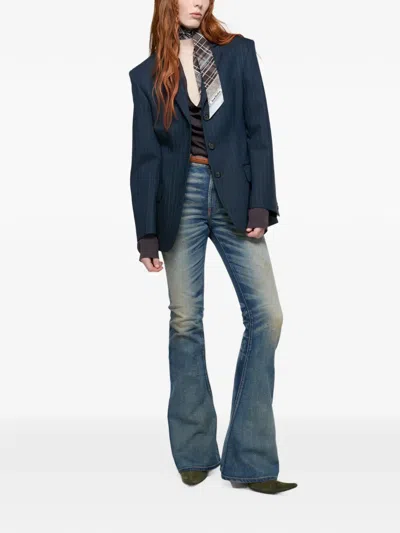Acne Studios Belt Loop Jeans In Blue