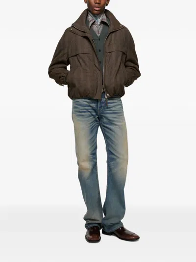 Acne Studios Wool Jacket In 브라운