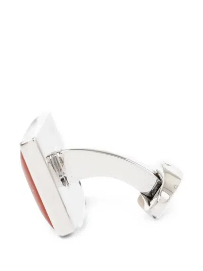 Corneliani Square-shape Cufflinks In Brown
