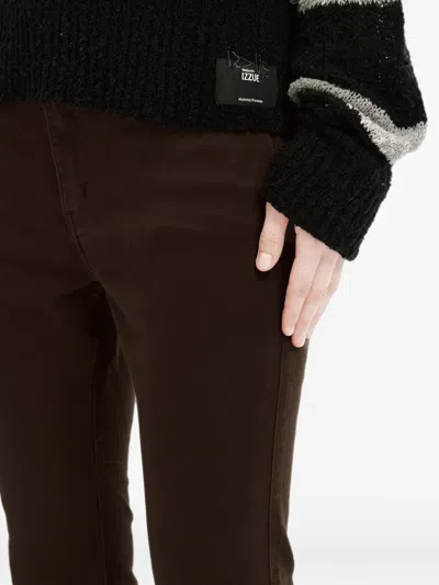 Izzue Flared Trousers In 브라운