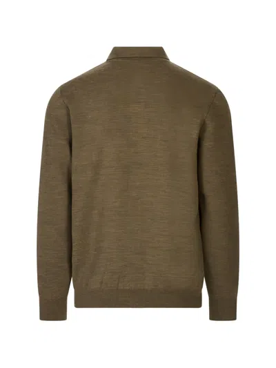 Montecore Button-up Patch-pocket Shirt In Brown