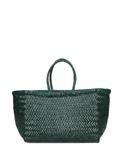 Dragon Diffusion Woven Leather Tote Bag In Pattern