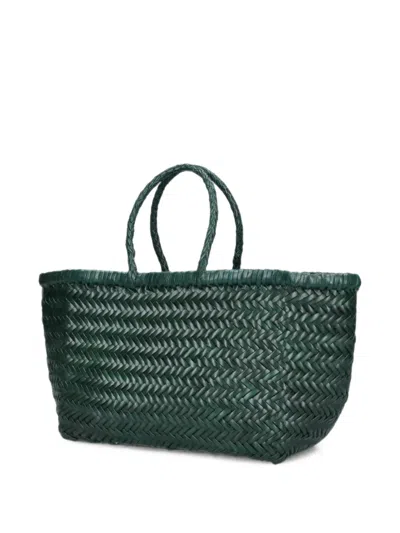 Dragon Diffusion Woven Leather Tote Bag In Pattern