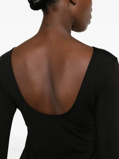 Macron O.n.e. Scoop-back Blouse In Black