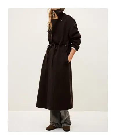 Bash Belted Coat In Black