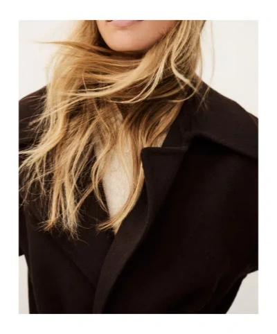 Bash Belted Coat In Black