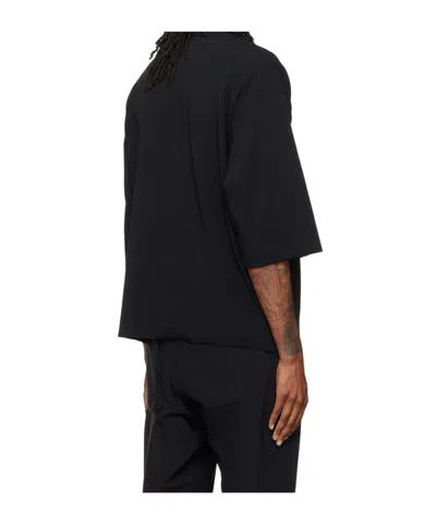 Thom Krom Ms 196 Oversized Half-zip Sweatshirt In Black