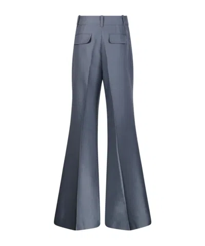 Zimmermann Valiant Structured Flare Pants In Gray