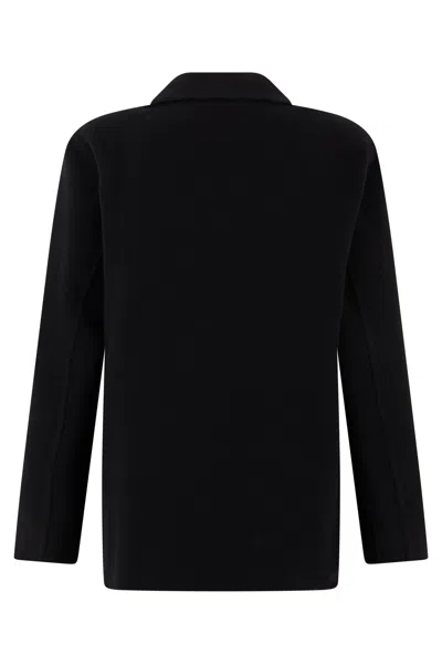 Herno Button-up Patch-pocket Jacket In Black