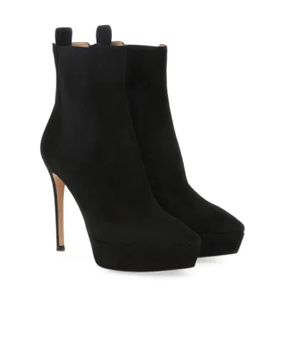 Gianvito Rossi Platform Ankle Boots In Black