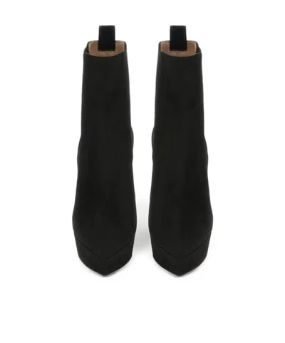 Gianvito Rossi Platform Ankle Boots In Black