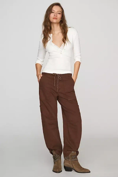 Pistola Sabrina Curved Utility Pants Lindt In Brown | ModeSens