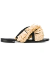 AVEC MODÉRATION fringed trim sandals,STTROPEZHULA11997780