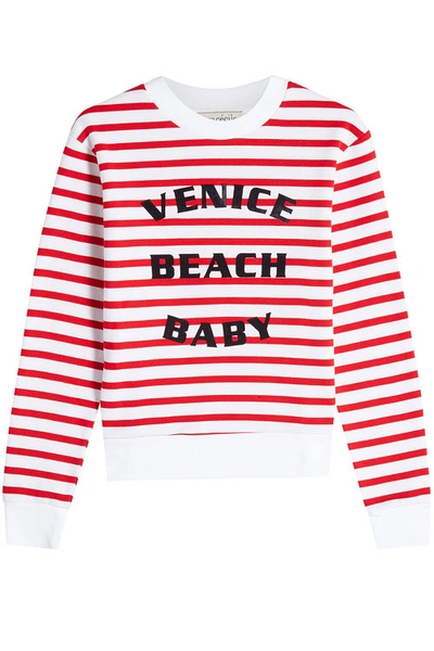Etre Cecile Striped Printed Cotton Sweatshirt In Stripes