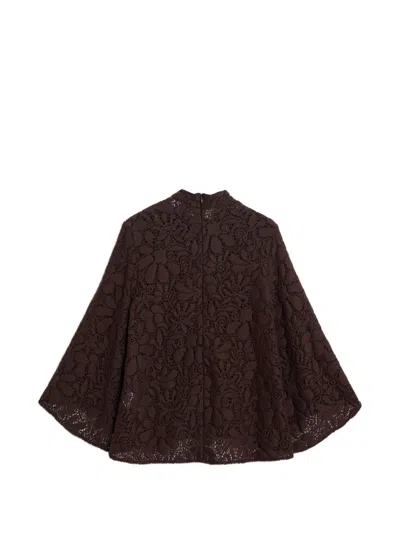 La Doublej Lacey Make An Exit Top In Brown