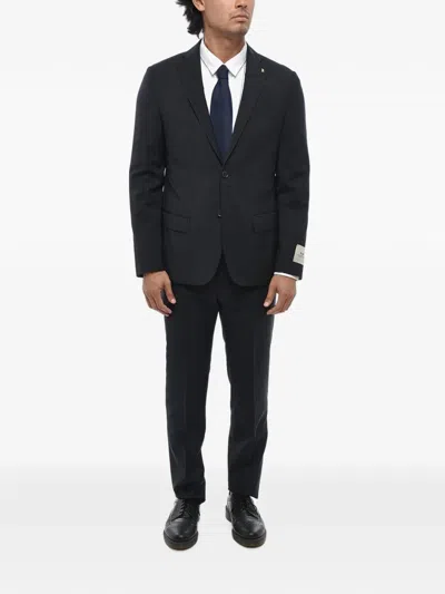 Corneliani Cc Collection Single-breasted Suit In Black