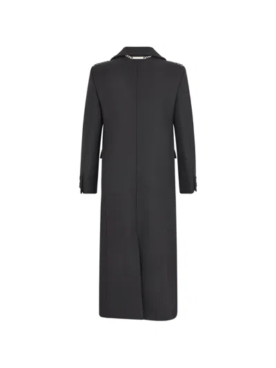 John Richmond Double-breasted Coat In 블랙