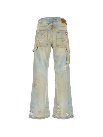 Amiri Carpenter Distressed Jeans In 블루