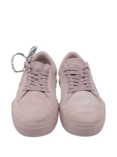 Pre-owned Off-white Vulcanized Low Sneakers In Pink
