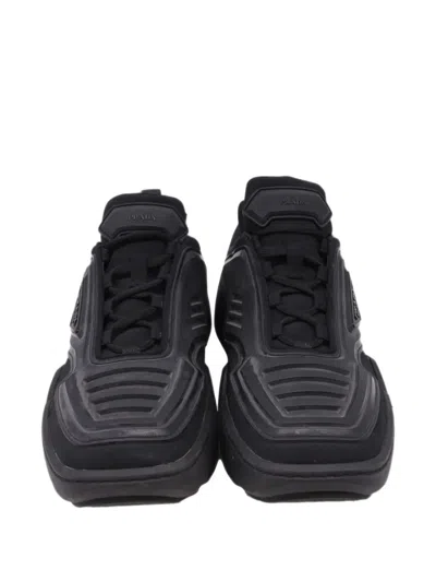 Pre-owned Prada 2020 Techno Stretch Sneakers In Black