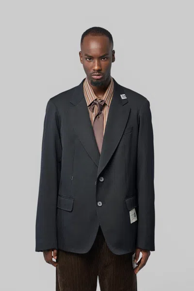 Miharayasuhiro Switch Front Blazer In Gray