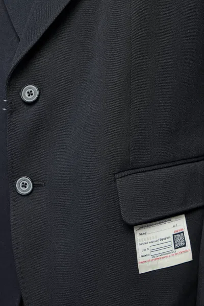 Miharayasuhiro Switch Front Blazer In Gray
