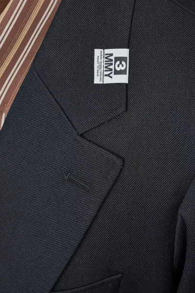 Miharayasuhiro Switch Front Blazer In Gray