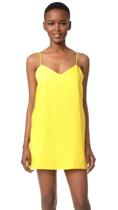 Mara Hoffman Spaghetti Strap Mini Dress In Yellow