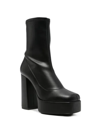Giuseppe Zanotti Platform Ankle Boots In 블랙