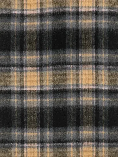 Carhartt Parson Check-pattern Scarf In Gray