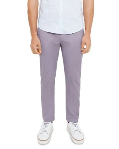 Ted Baker Slim Fit Chinos In Lilac