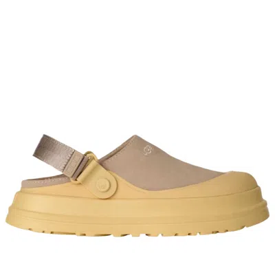 Ugg Goldenglow Suede Clogs In Purple