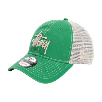Stussy 9twenty Washed Basic Trucker 'green'