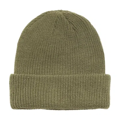 Stussy Basic Cuff Beanie 'dark Olive'