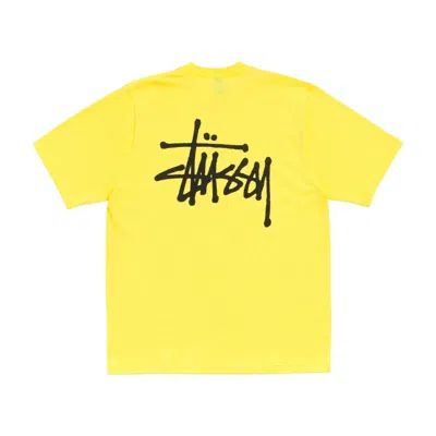 Stussy Basic  T-shirt 'lemon'