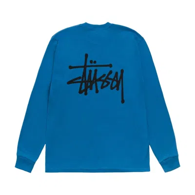 Stussy Basic  Long Sleeve T-shirt 'blue'