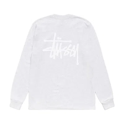 Stussy Basic  Long Sleeve T-shirt 'ash Heather'